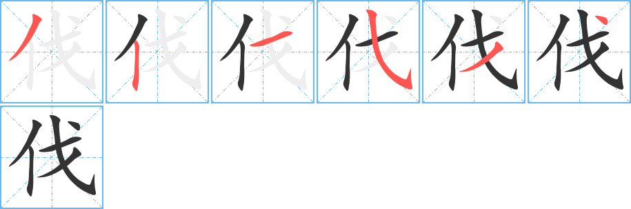 伐 伐