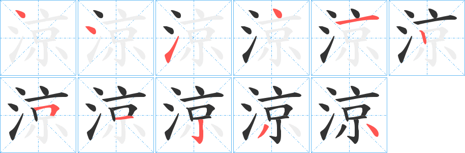 涼 涼