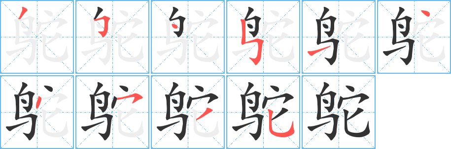 鸵 鸵